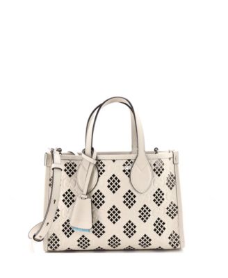 Small Convertible Tote GG Debossed Laser Cut Leather