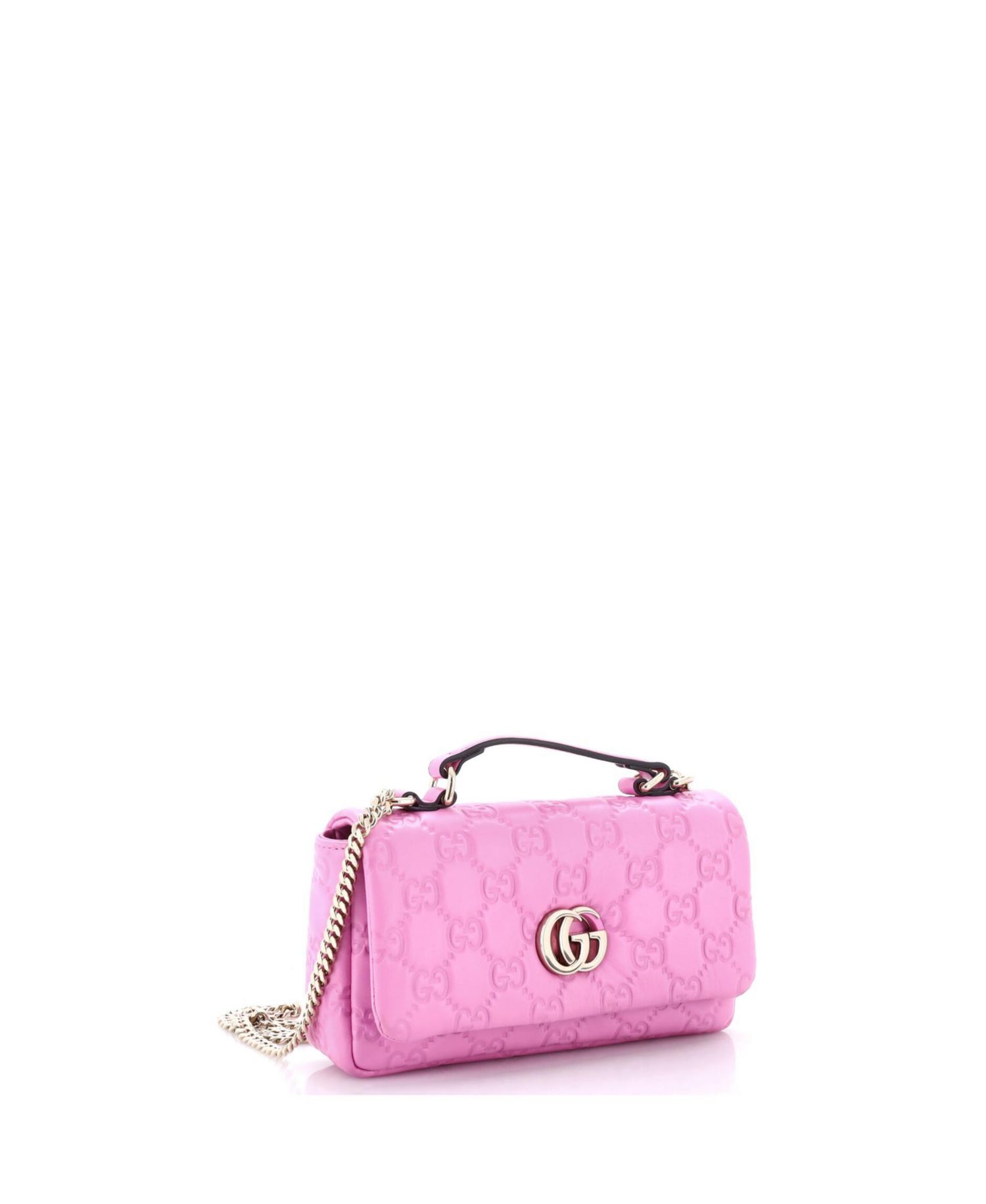 Mini GG Milano Top Handle Bag Guccissima Leather