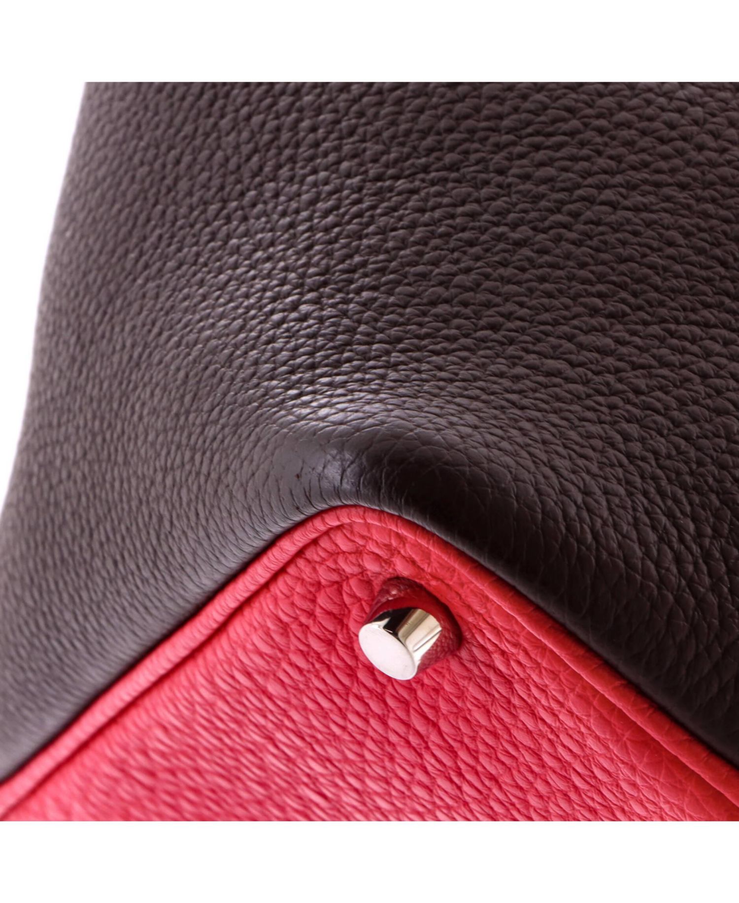 Pre-Owned Hermes PM Casaque Picotin Lock Bag Clemence