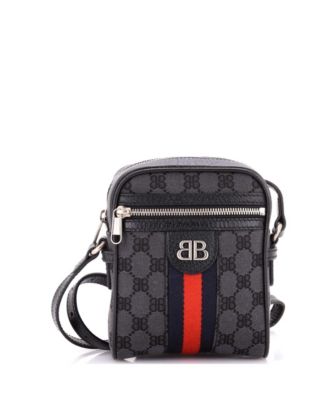 Mini x Gucci The Hacker Project Zip Messenger Bag BB Canvas