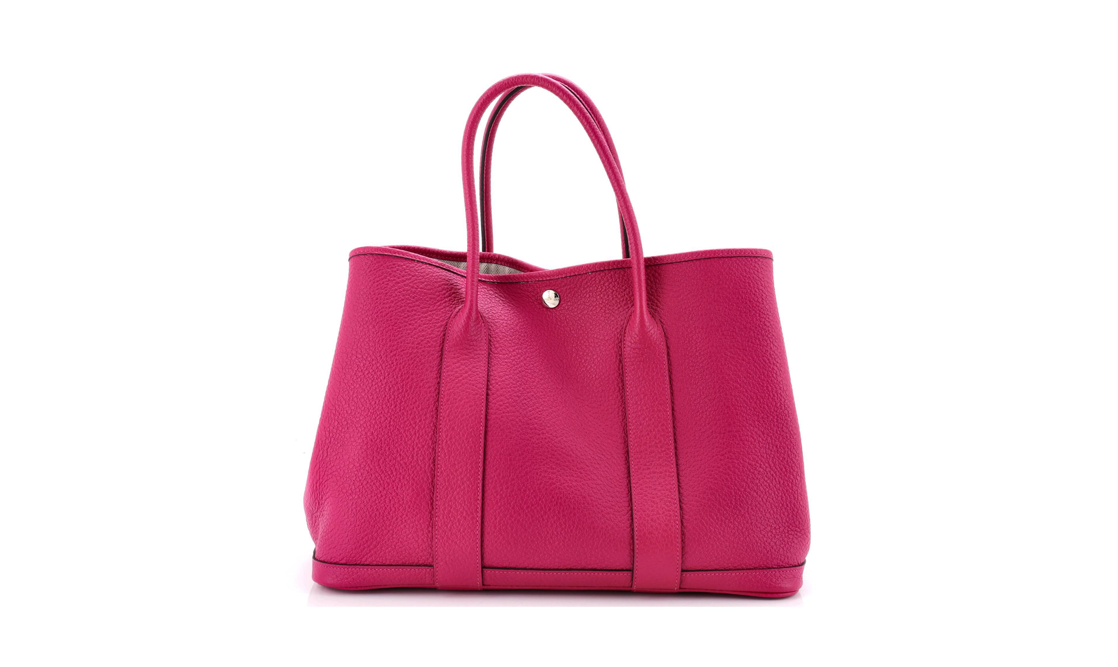 Pre-Owned Hermes Large Garden Party Leather Tote