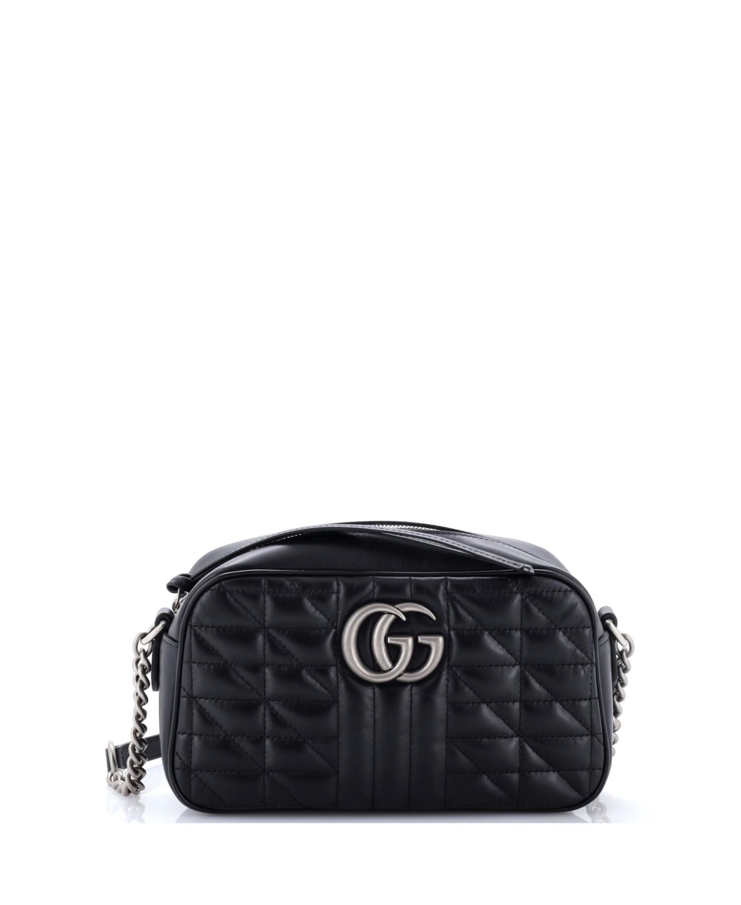 GG Marmont Mixed-Matelasse Leather Crossbody Shoulder Bag, 9"W x 5.5"H x 3"D