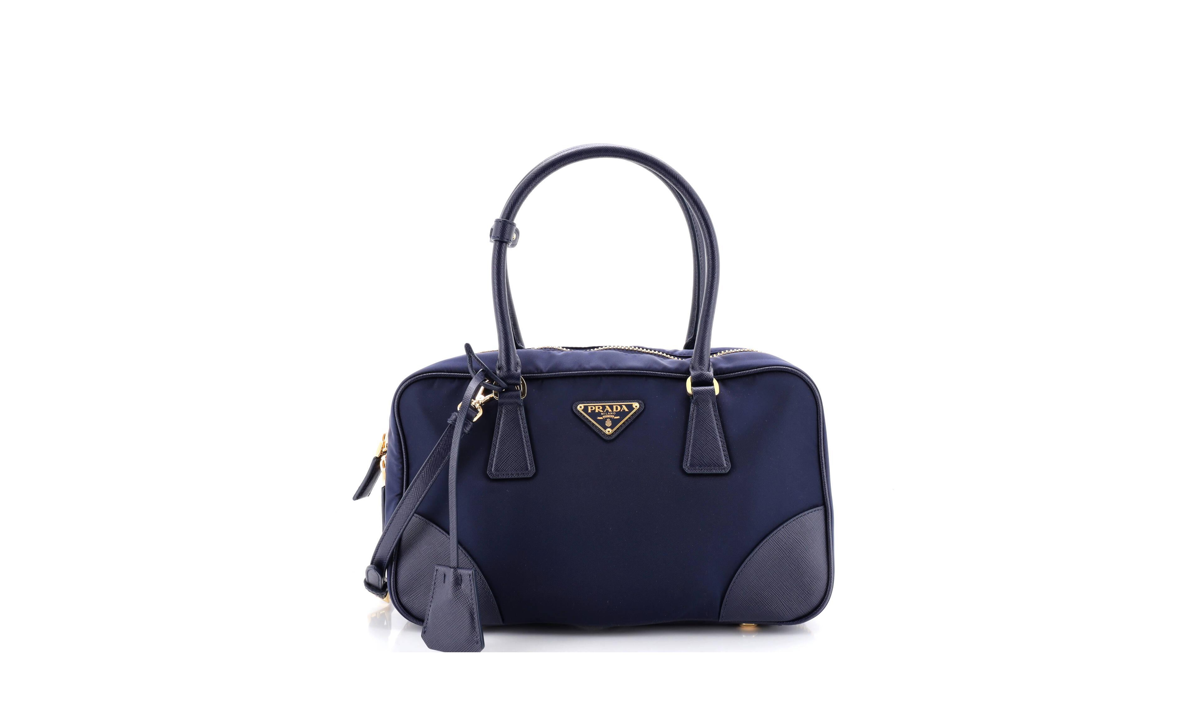 Prada Medium Re-Edition 1978 Bauletto Re-Nylon with Saffiano Leather Bag