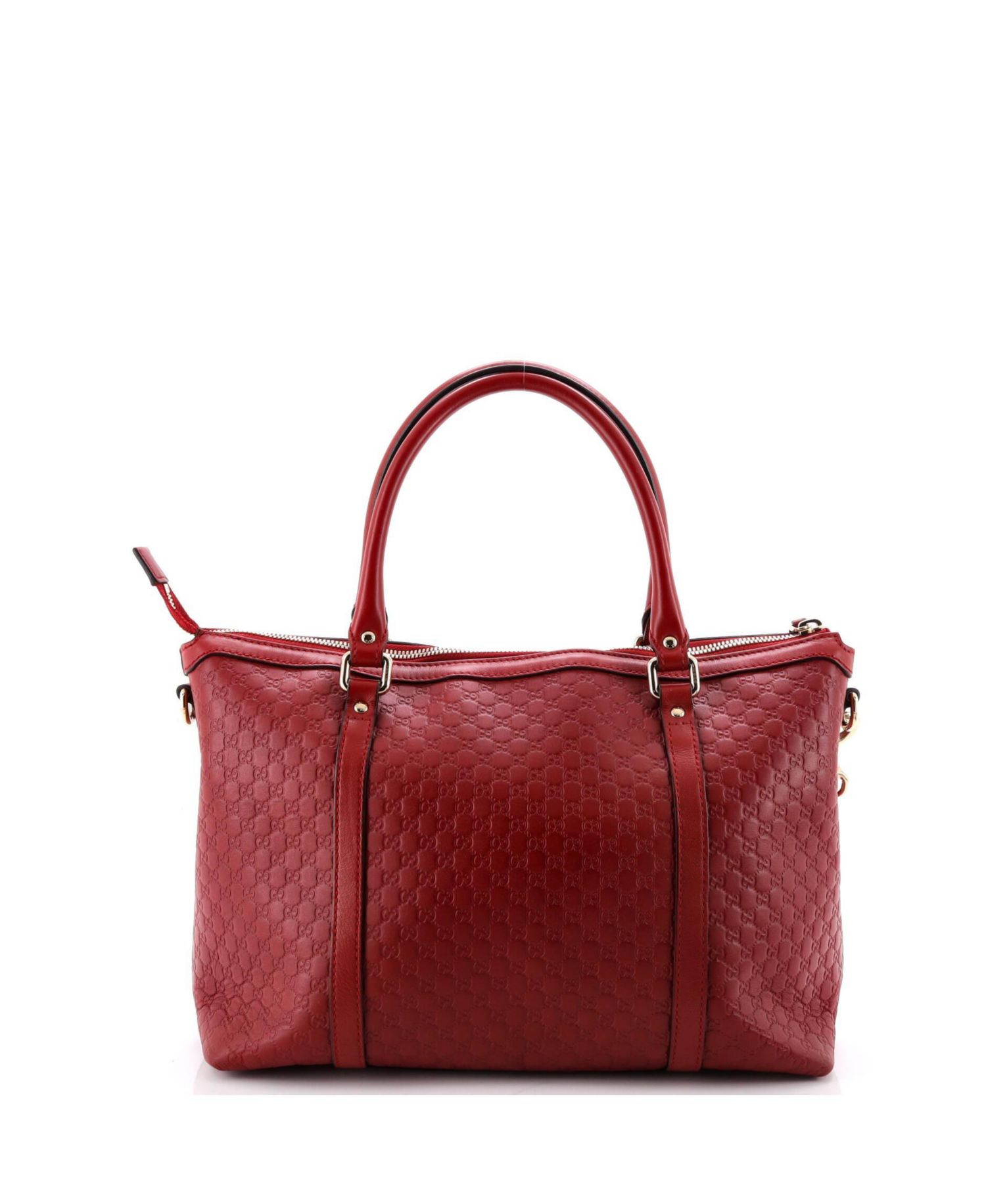 Medium Britt Convertible Dome Satchel Microguccissima Leather