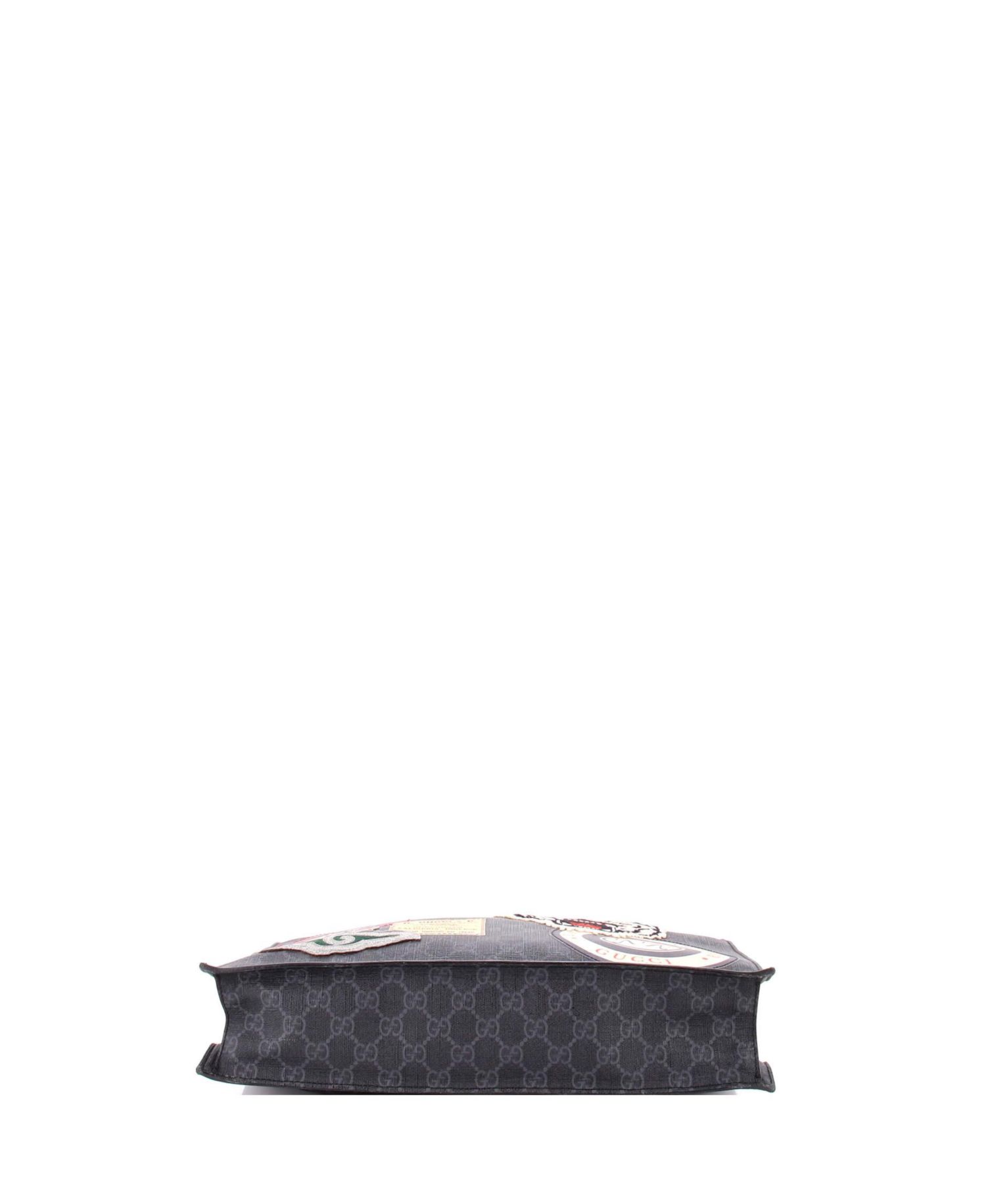 North South Courrier Convertible GG Coated Canvas Tote