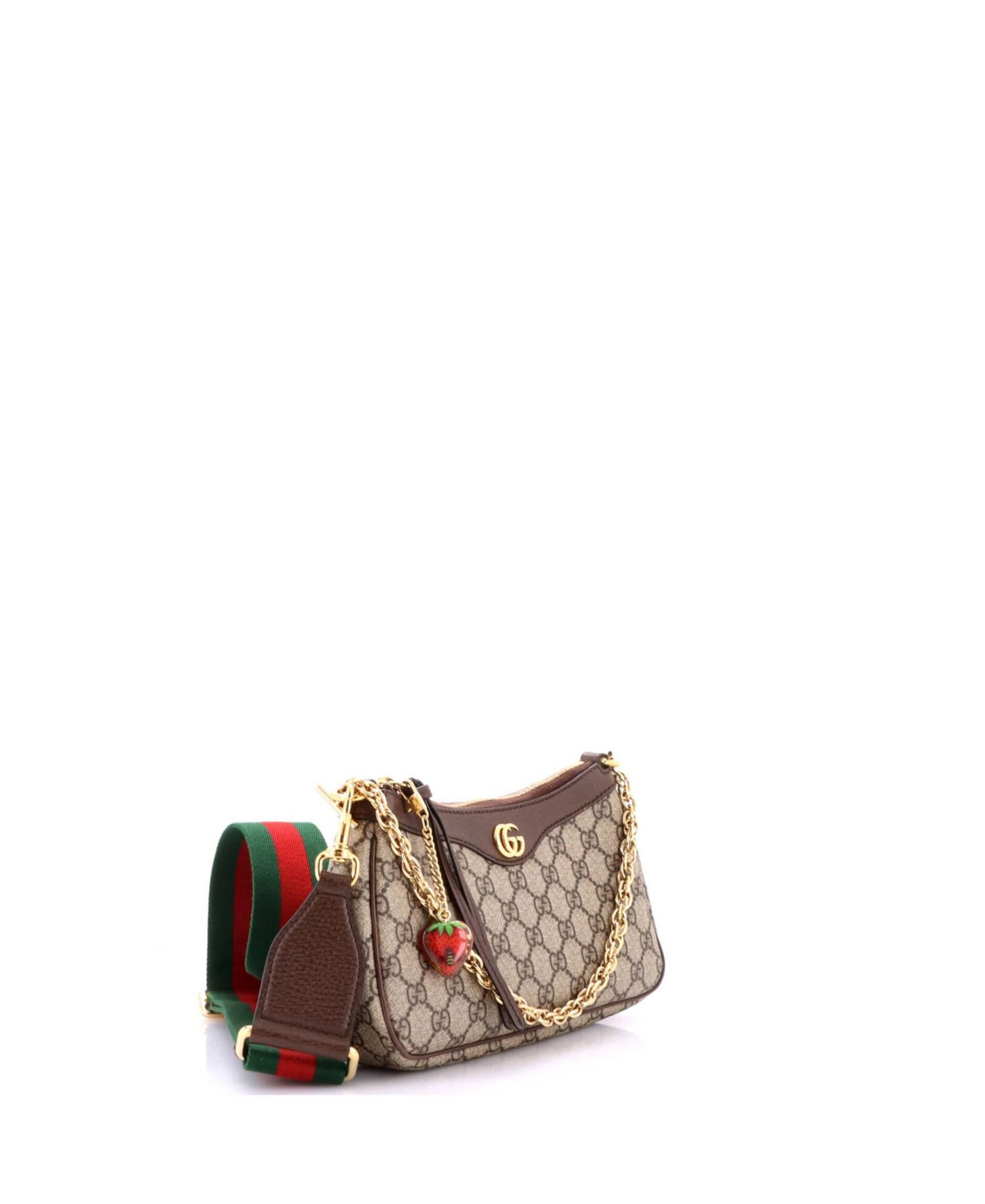 Small Ophidia Charm Shoulder Bag GG Coated Canvas