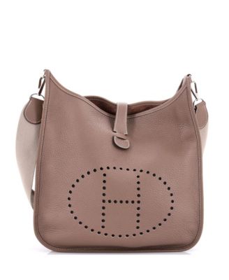 Pre-Owned Hermes GM Evelyne Bag Gen II Clemence