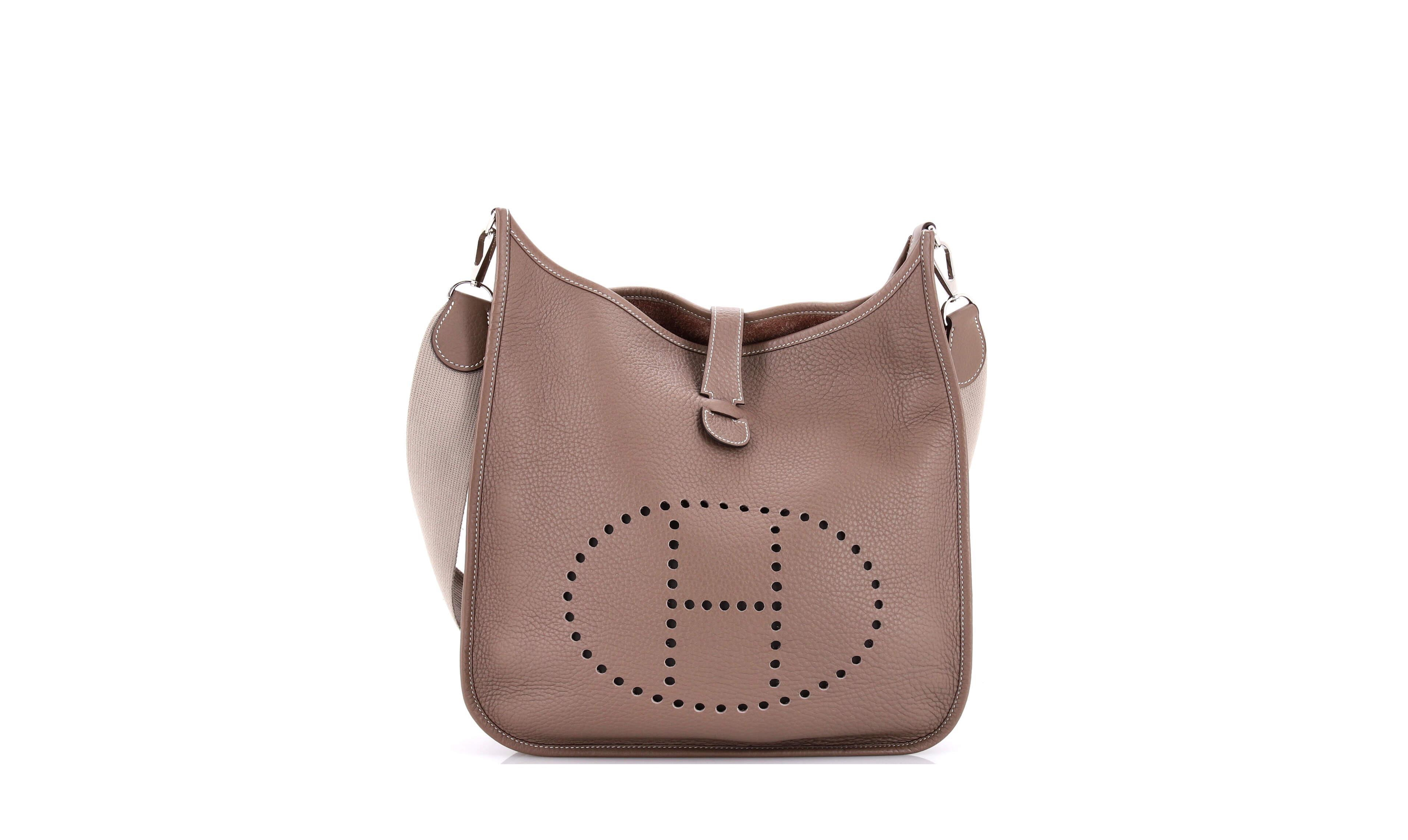 Pre-Owned Hermes Gm Evelyne Bag Gen Ii Clemence