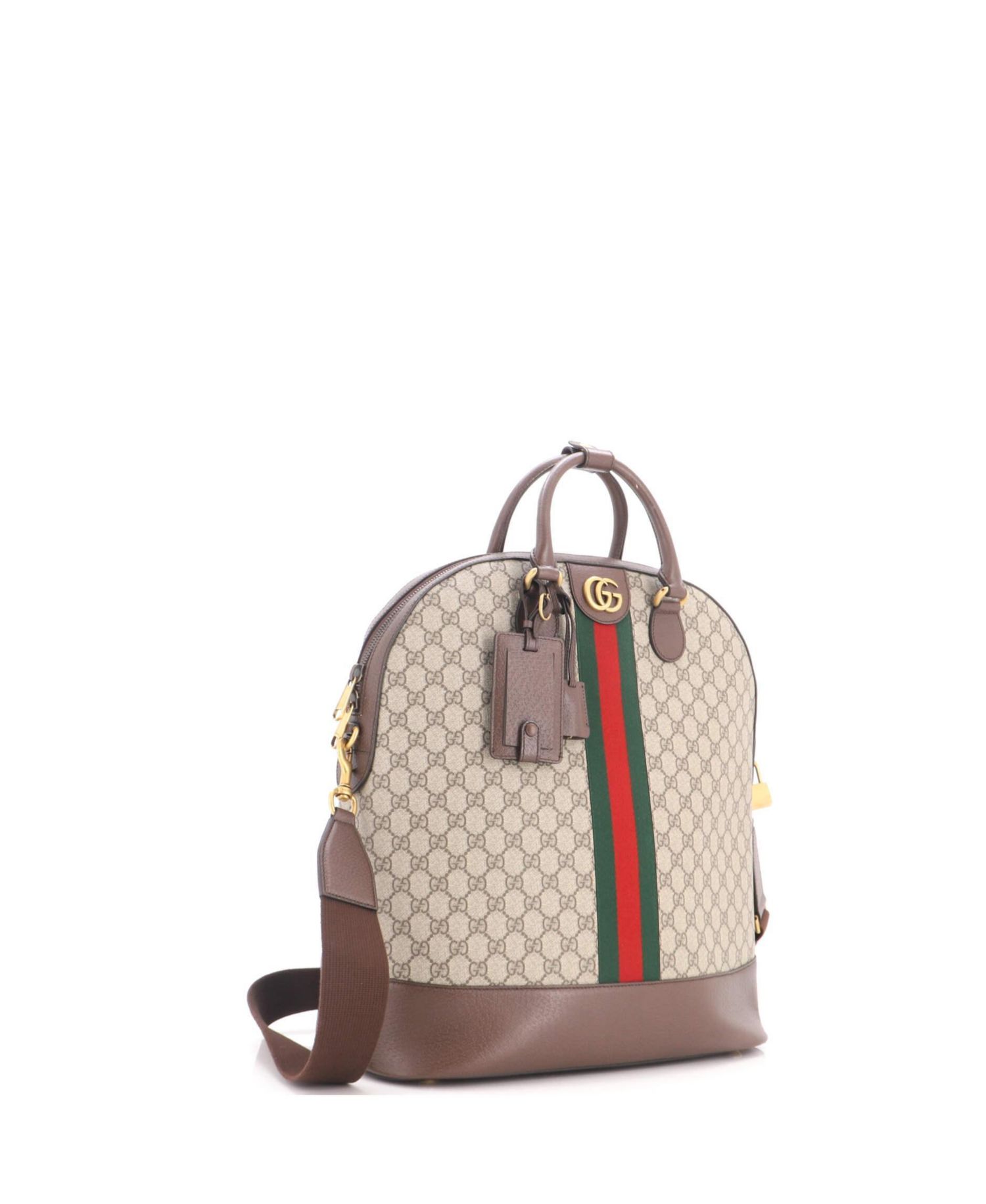 Savoy Web Bowling Crossbody Coated Canvas Tote