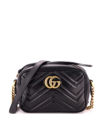 GG Marmont Matelass&eacute; Leather Crossbody Shoulder Bag
