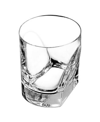 Double Old Fashion Glass CONVERSAZIONE Set of 4