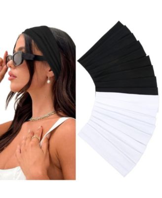 Stretchy Workout Non-Slip Headbands, 16-Piece Set