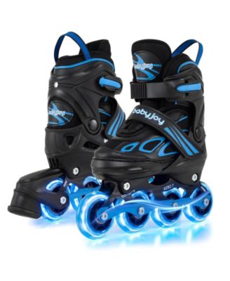 Adjustable Kids Inline Skates Ages 5-7 4 Sizes Adjustable Blade Roller with Light-up Wheels