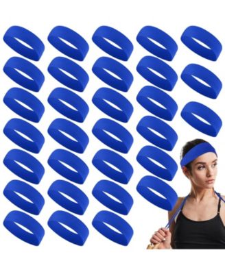 Women's Stretchy Sport Headbands, 30-Pack