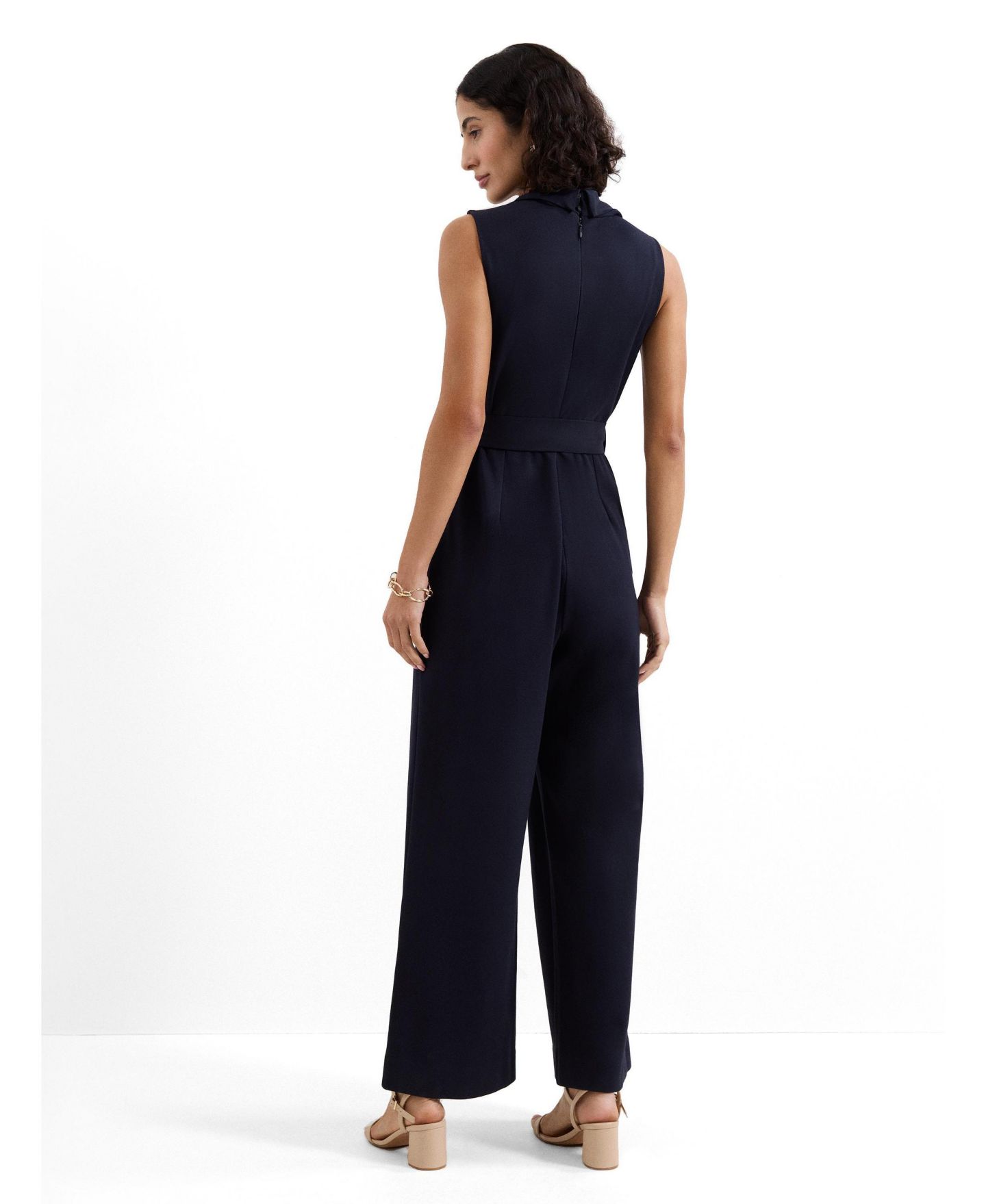 Женский комбинезон Phase Eight Emry Cowl Neck Jumpsuit, цвет: Тёмно-синий — фото 3