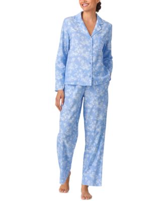 Women's Notch Collar & Long Pant Pajama set
