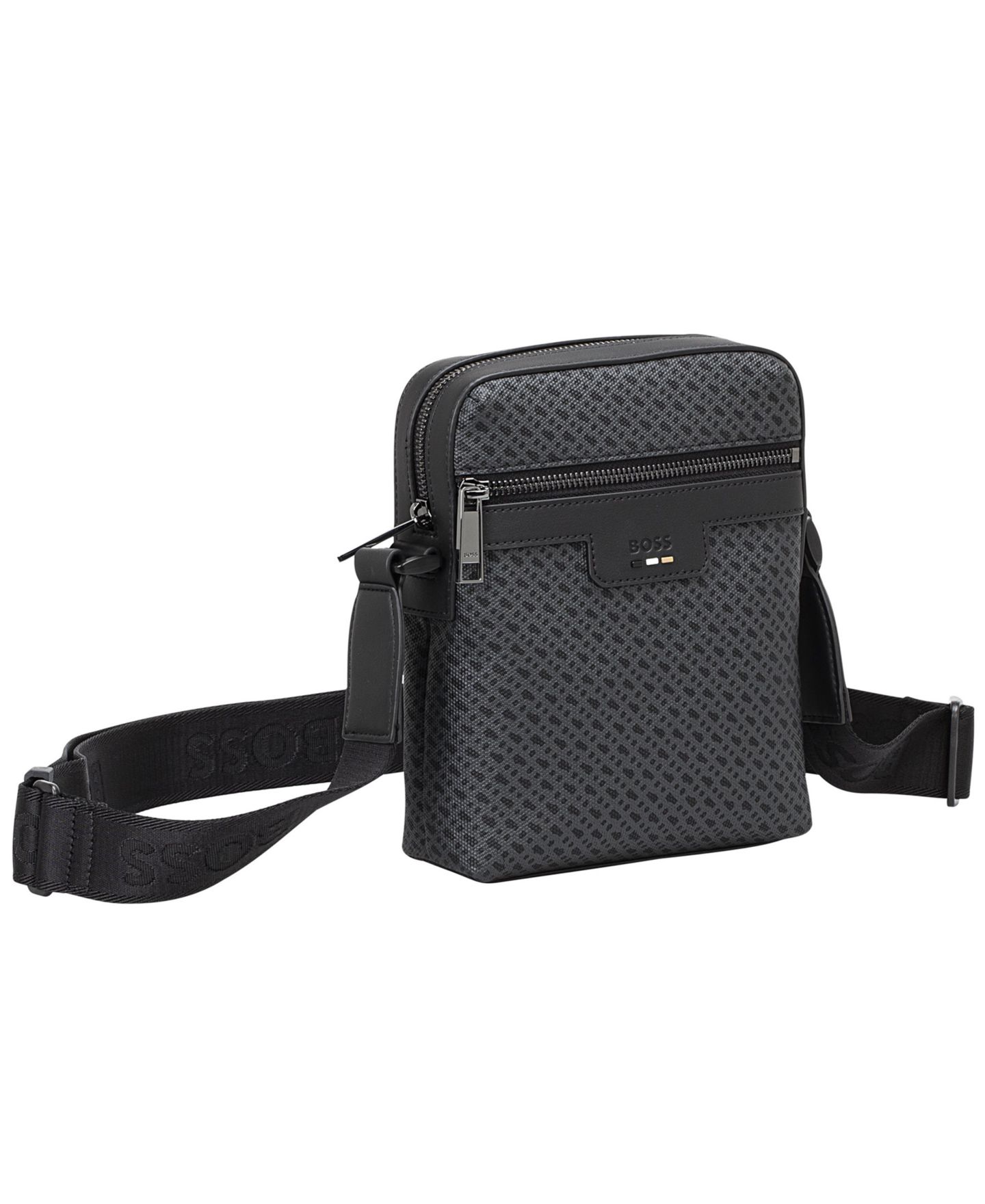 Мужская сумка Hugo Boss Ray Zip-Top Crossbody, цвет: Чёрный — фото 1