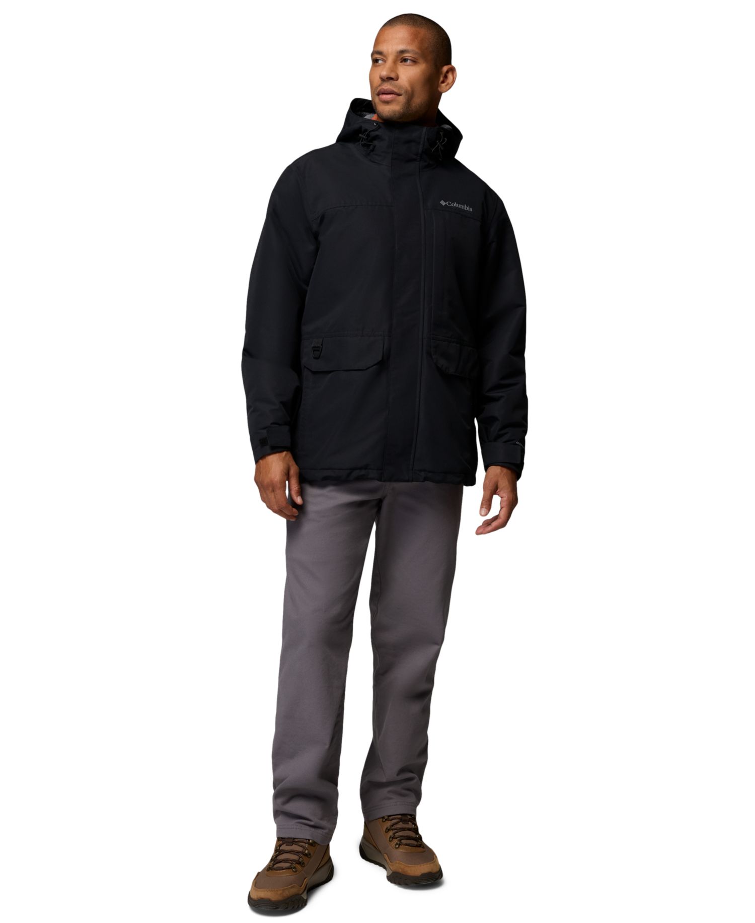 Men's Landroamer Fleece-Lined Waterproof Hooded Jacket