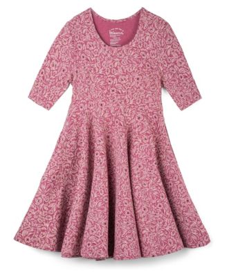 Toddler Girls' 2T-5T Short-Sleeve Floral Fit & Flare Dress