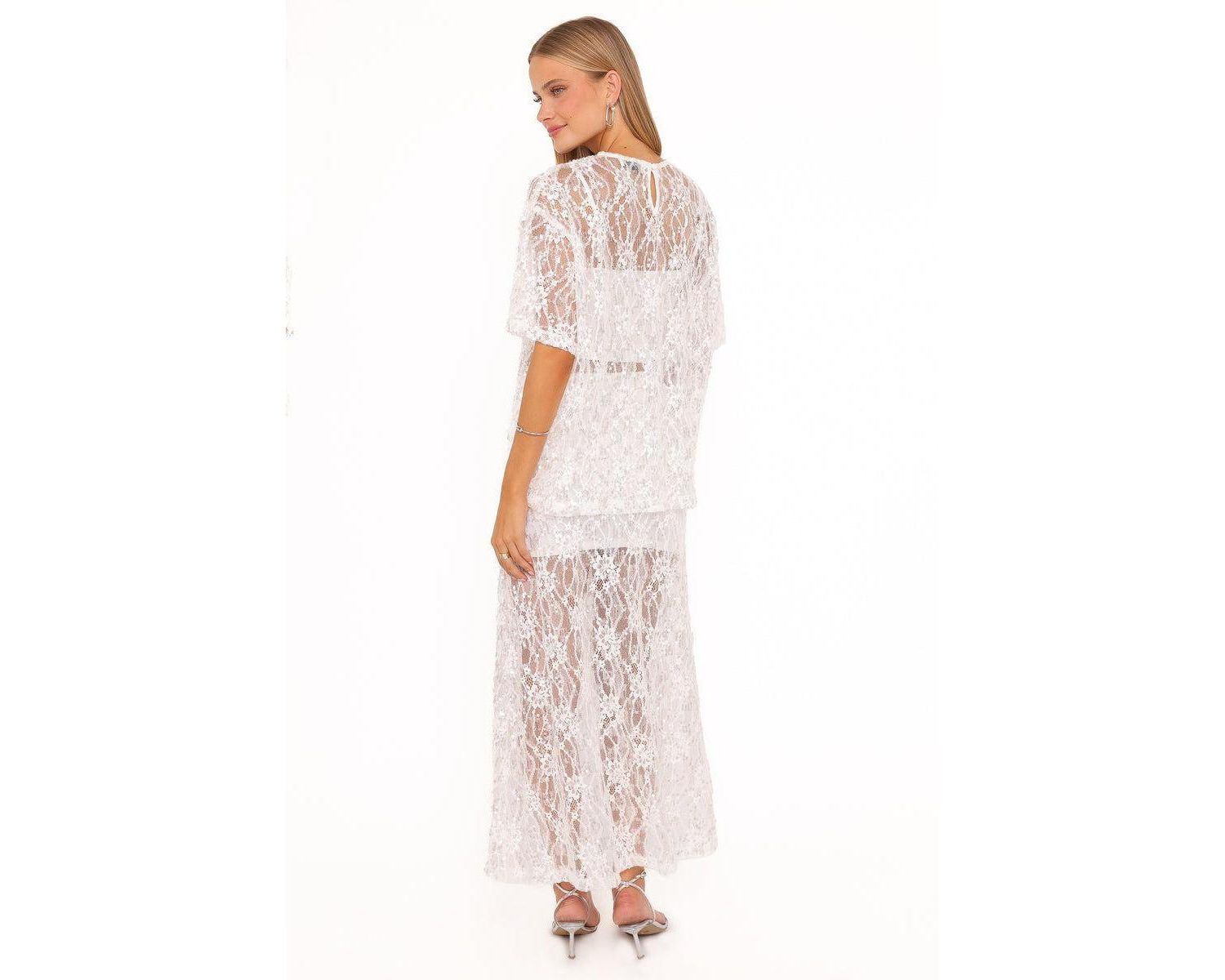 Women's Yonder Sheer Panel Lace Maxi Skirt