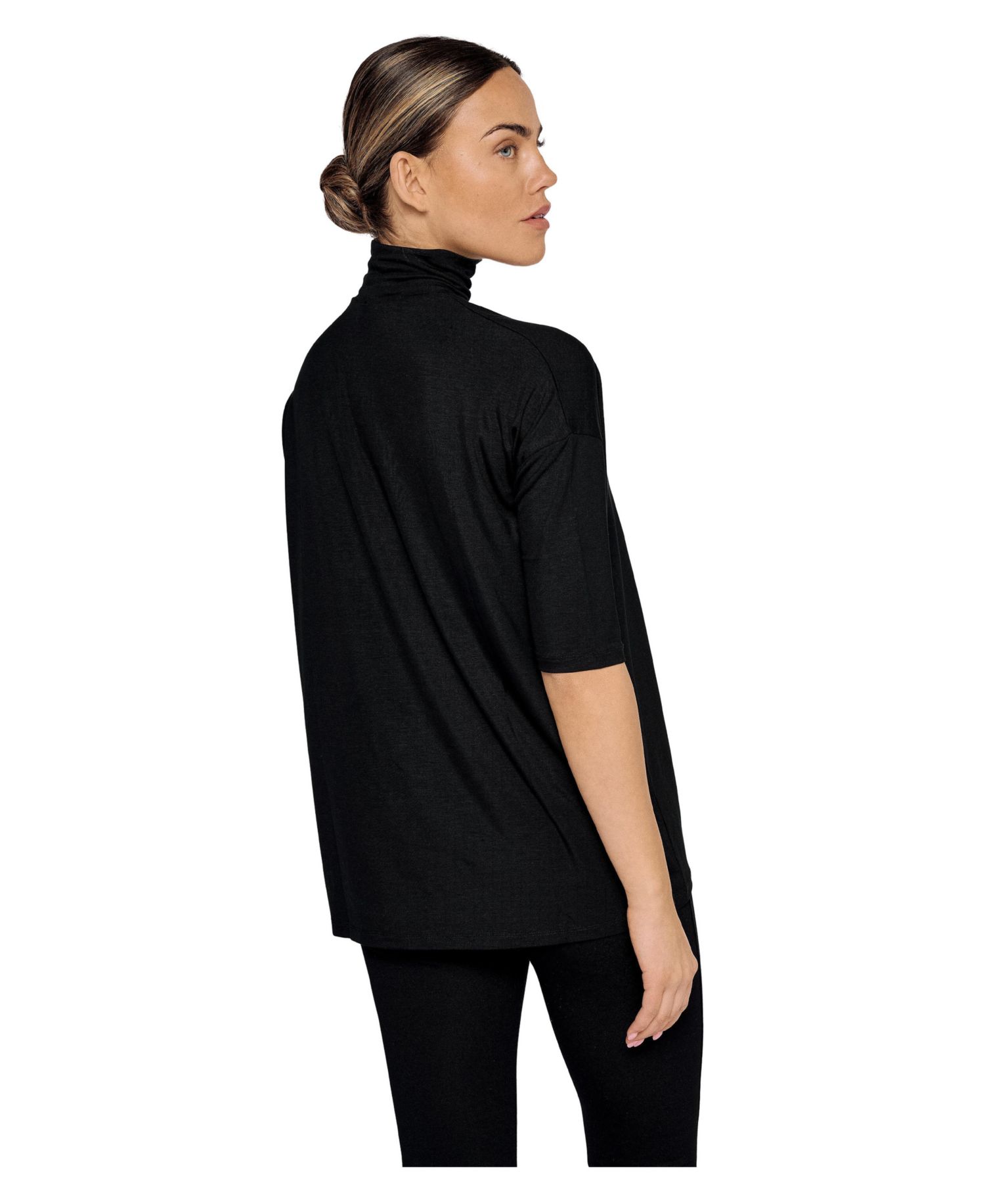 Women's Tomasine 3/4-Sleeve Turtleneck Relaxed-Fit T-Shirt