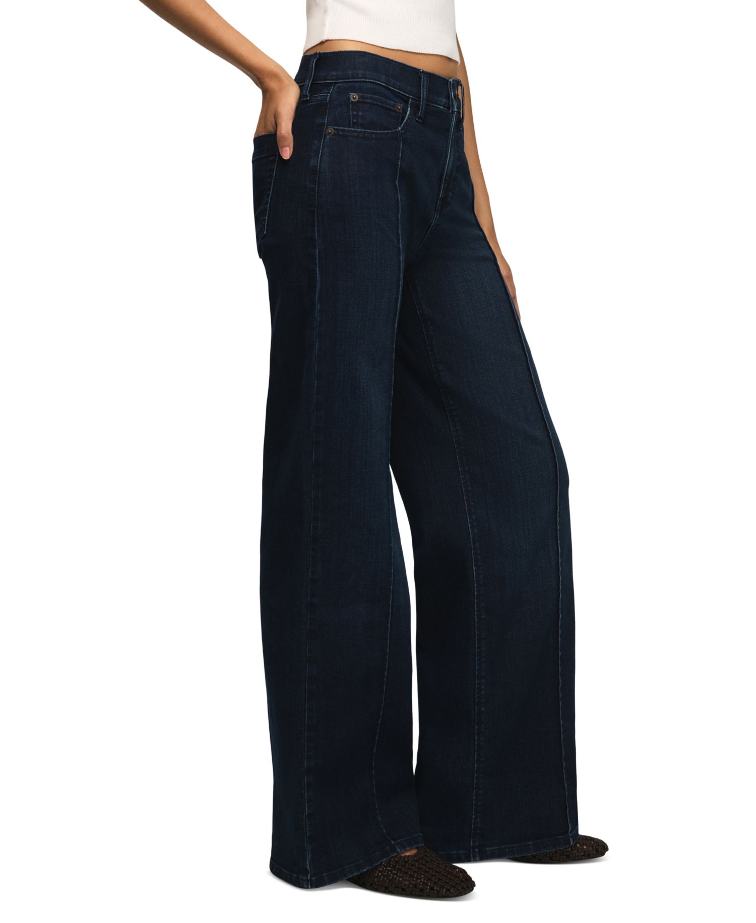 Women's Stevie High-Rise Wide-Leg Jeans