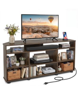 Corner Entertainment Center TV Stand for TVs upto 55 Inch