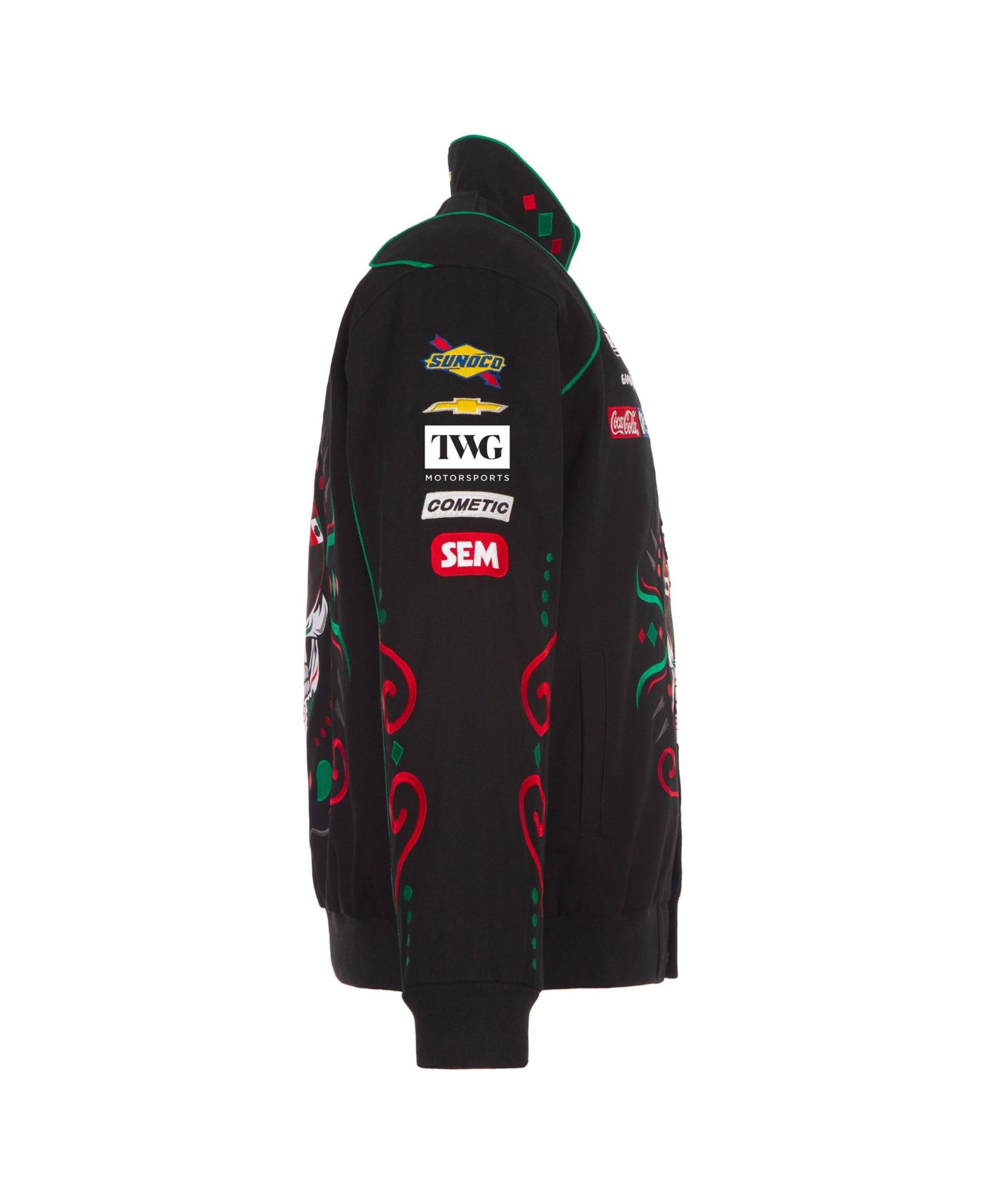 Men's Black Daniel Suarez 2026 Sugar Skull Full-Snap Twill Racing Jacket