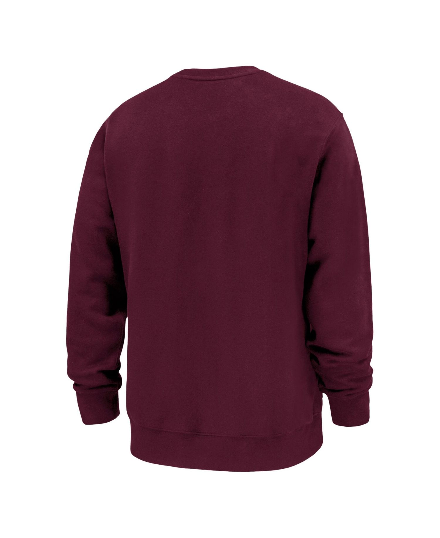 Men's Maroon Virginia Tech Hokies Rushing Hokie Club Fleece Sweatshirt