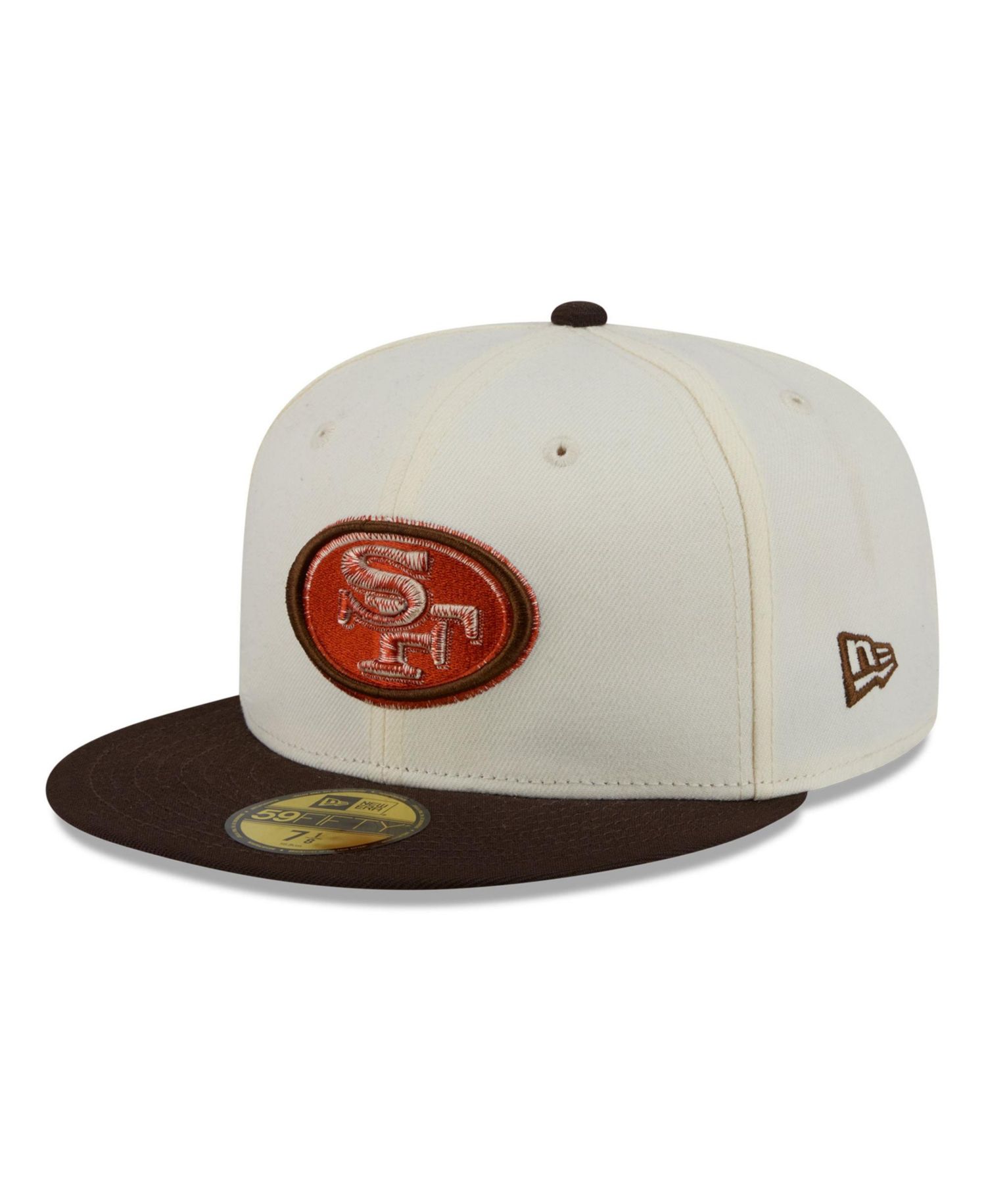 Men's Cream/Brown San Francisco 49ers Pumpkin Spice 59FIFTY Fitted Hat
