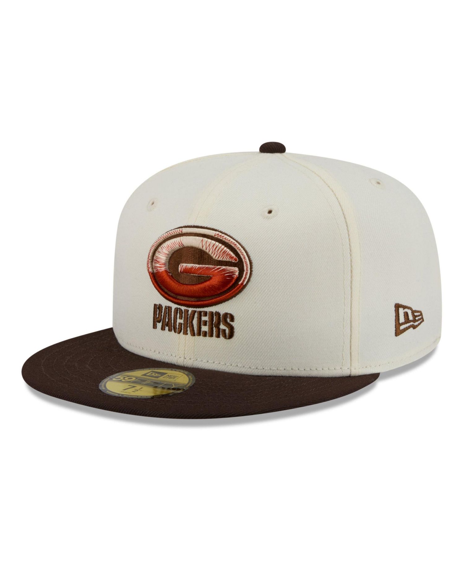Men's Cream/Brown Green Bay Packers Pumpkin Spice 59FIFTY Fitted Hat