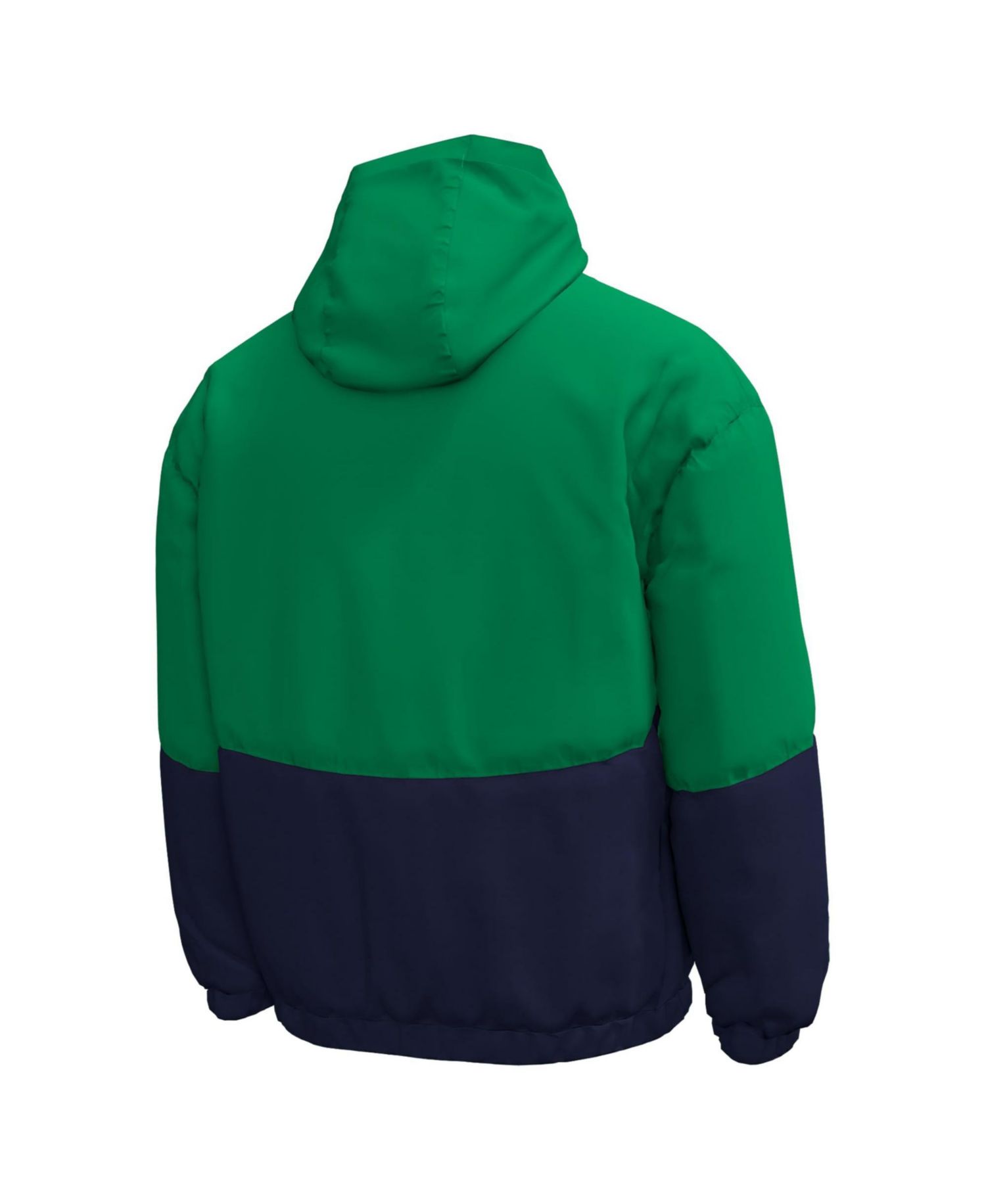 Men's #1 Kelly Green Notre Dame Fighting Irish Irish Wear Green Expanse Half-Zip Jacket