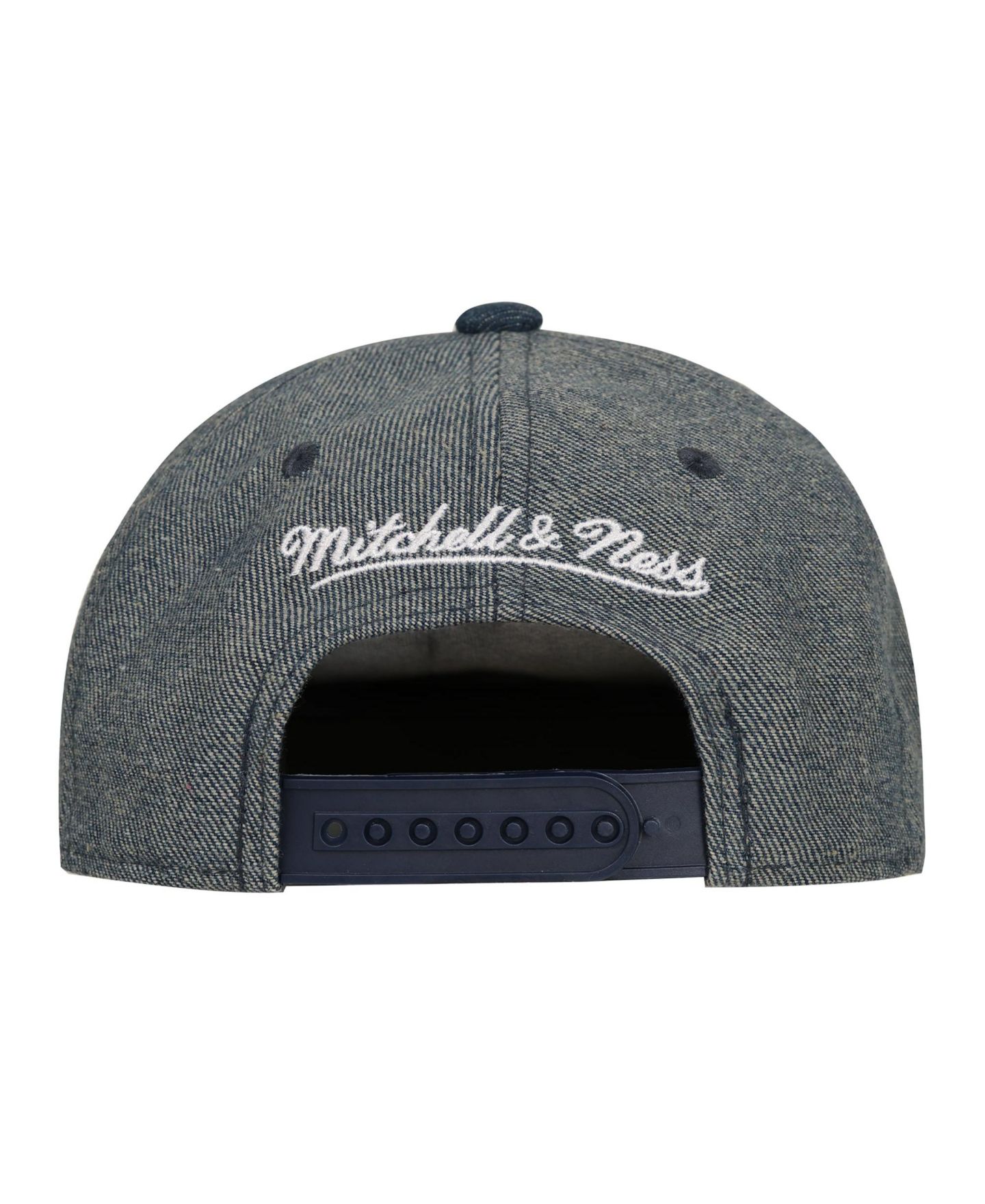 Детская кепка Mitchell & Ness Denim Los Angeles Rams Sharktooth Pro Pinch Adjustable Hat — фото 2