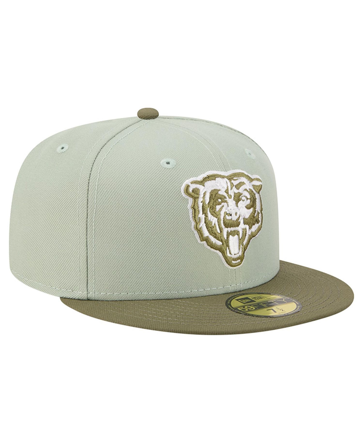 Men's Light Green/Olive Chicago Bears Color Pack 59FIFTY Fitted Hat