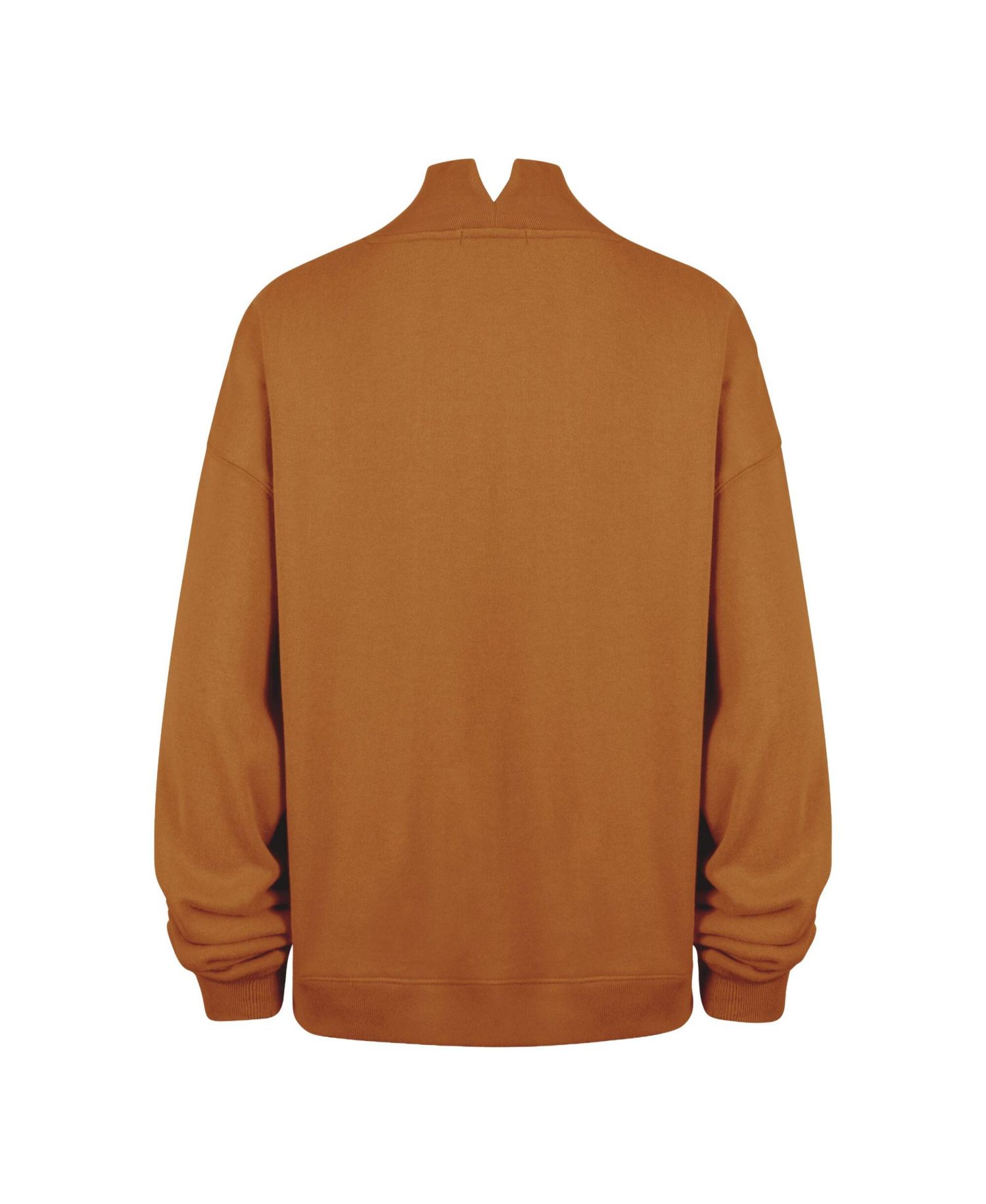 Women's '47 Texas Orange Texas Longhorns Mock Neck Sweatshirt
