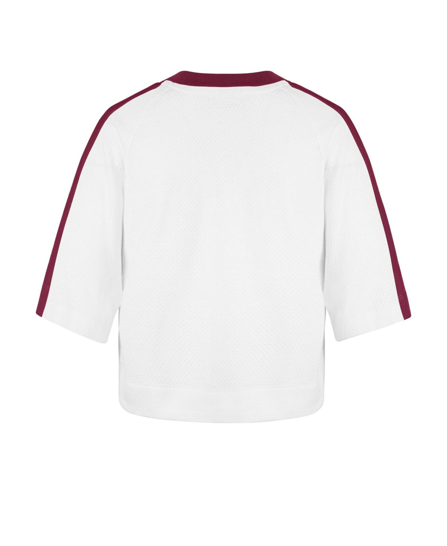 Women's '47 White Alabama Crimson Tide Big Overarch Drop Needle Raglan V-Neck T-Shirt
