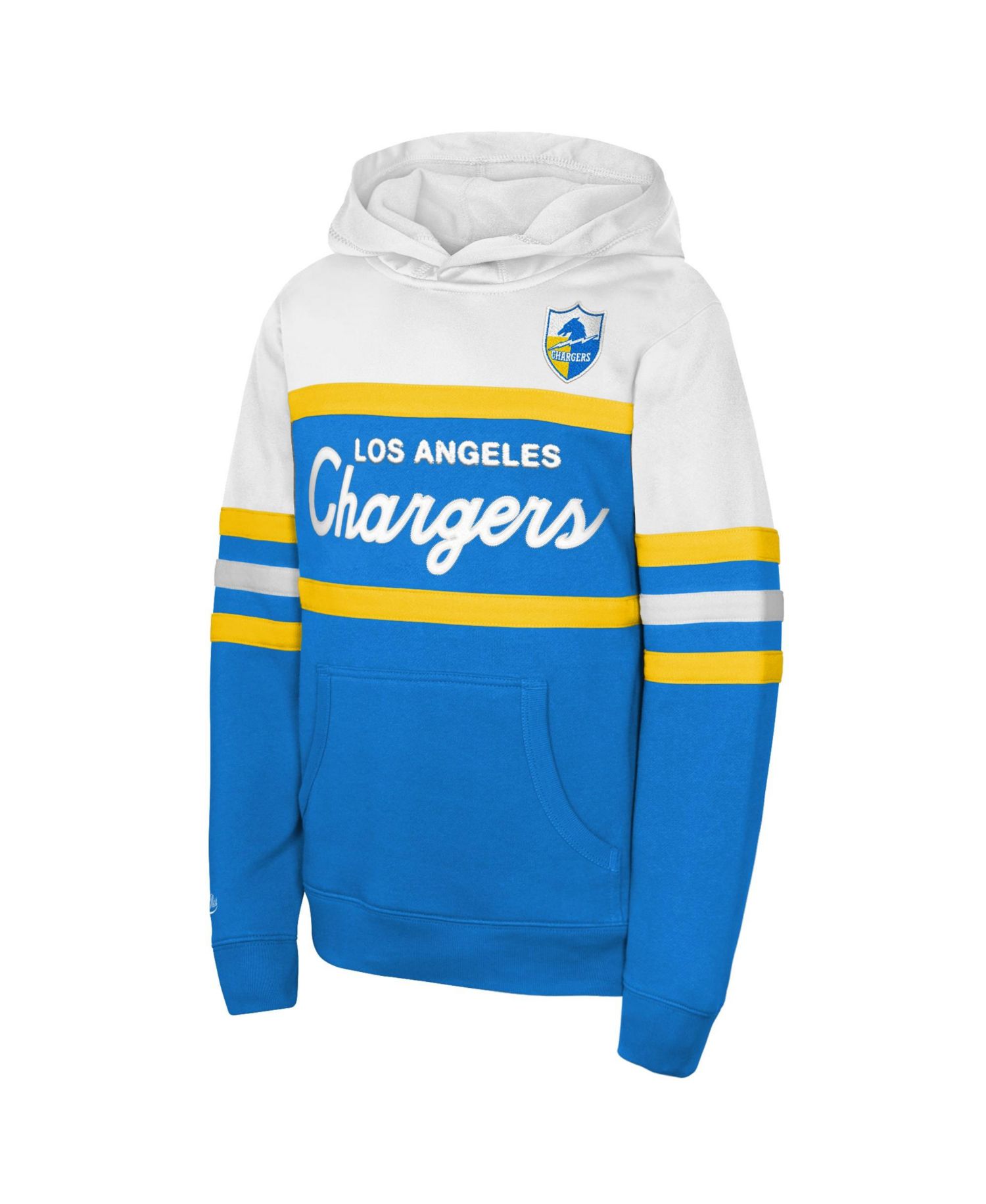 Big Boys and Girls Powder Blue Los Angeles Chargers Head Coach Hoodie