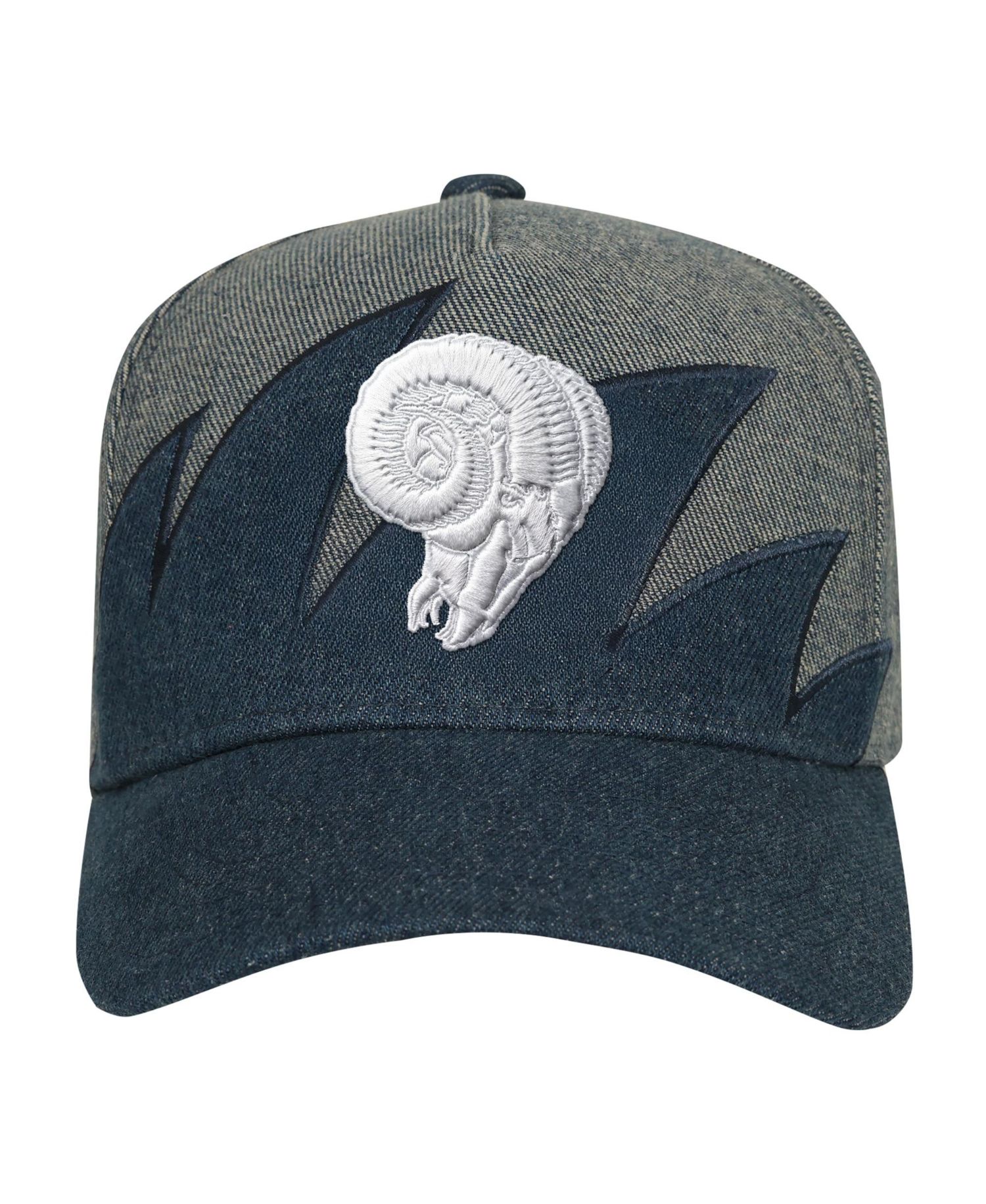 Big Boys and Girls Denim Los Angeles Rams Sharktooth Pro Pinch Adjustable Hat