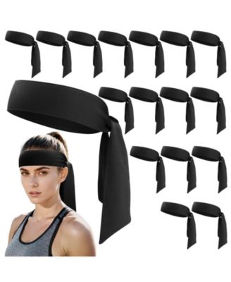 Adjustable Sports Head Ties Wicking Sweatbands For Workout Running Yoga