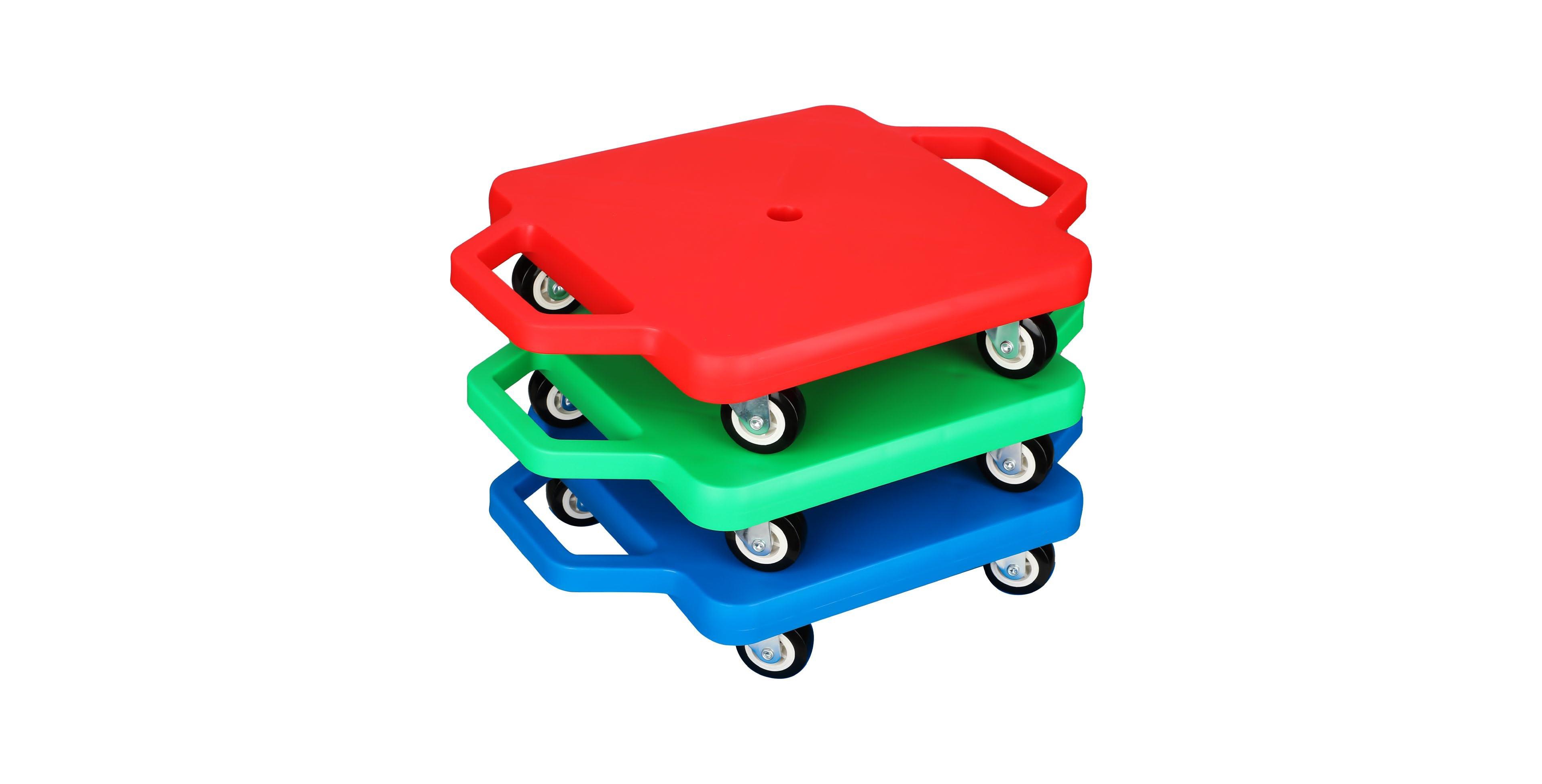 Aofar Plastic Roller Scooter with Handles Gym Floor Play Equipment
