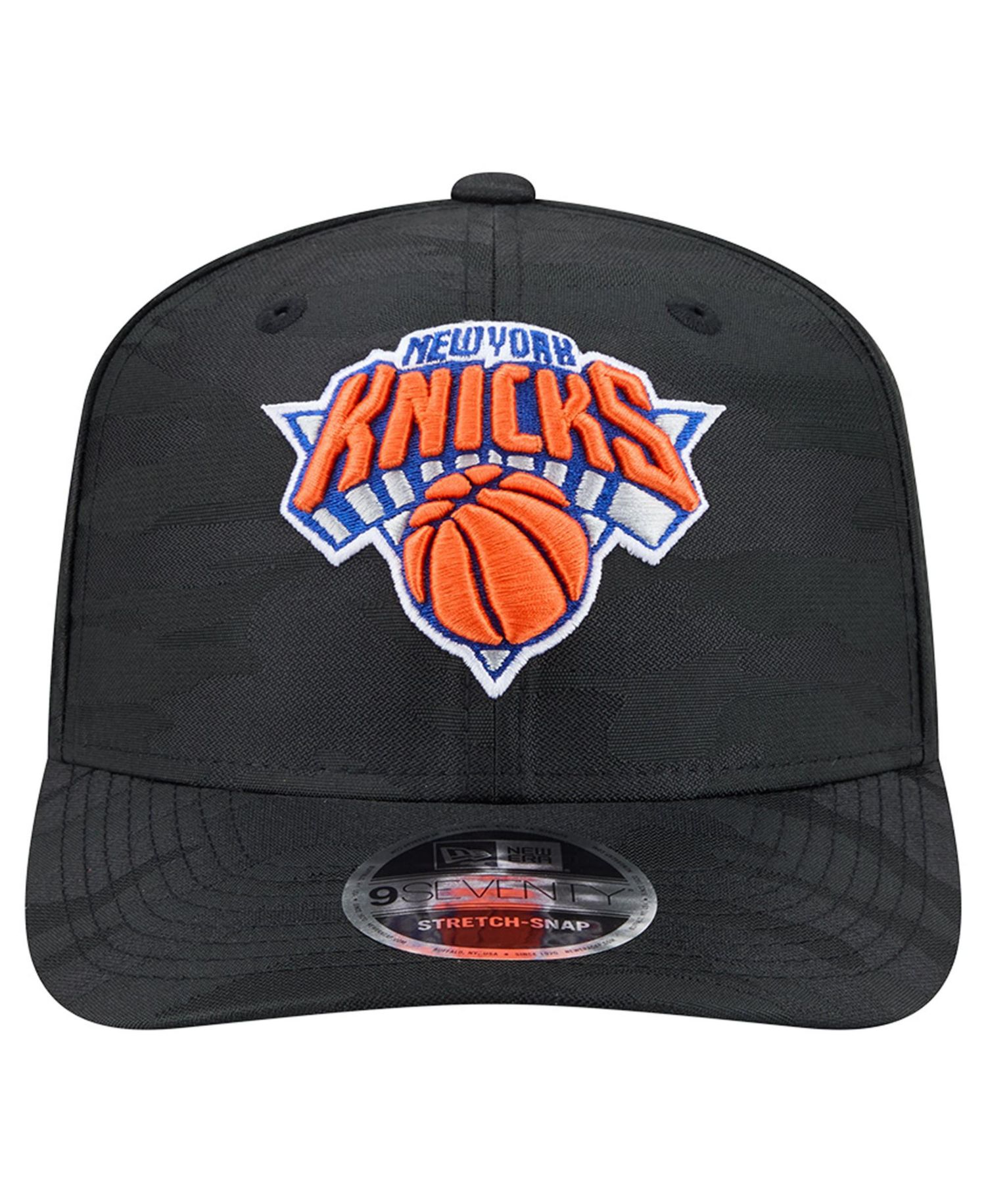 Men's Black New York Knicks Camo 9SEVENTY Perforated Adjustable Hat