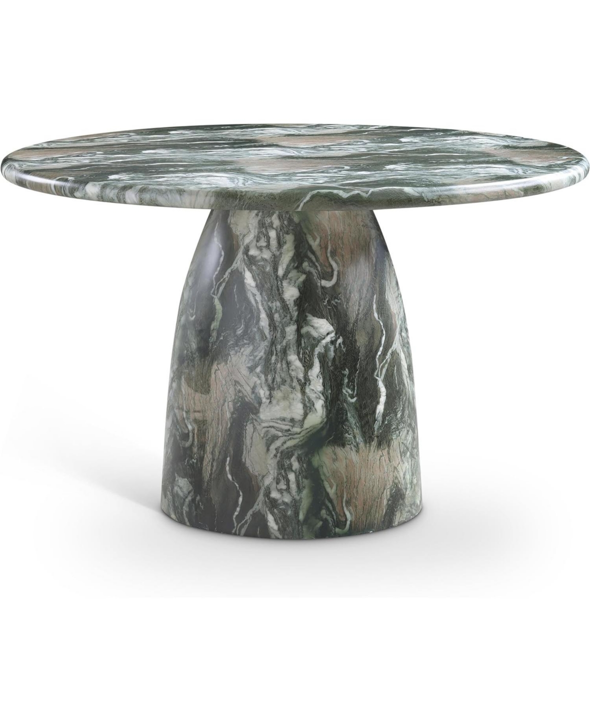Cushry 36" Indoor/Outdoor Concrete Dining Table with Travertine Finish, 36" W x 36" D x 30" H, Travertine