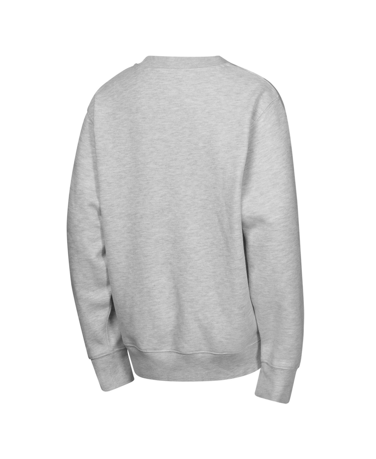 Big Boys and Girls Heather Gray Texas Longhorns Wild Card Fleece Sweatshirt
