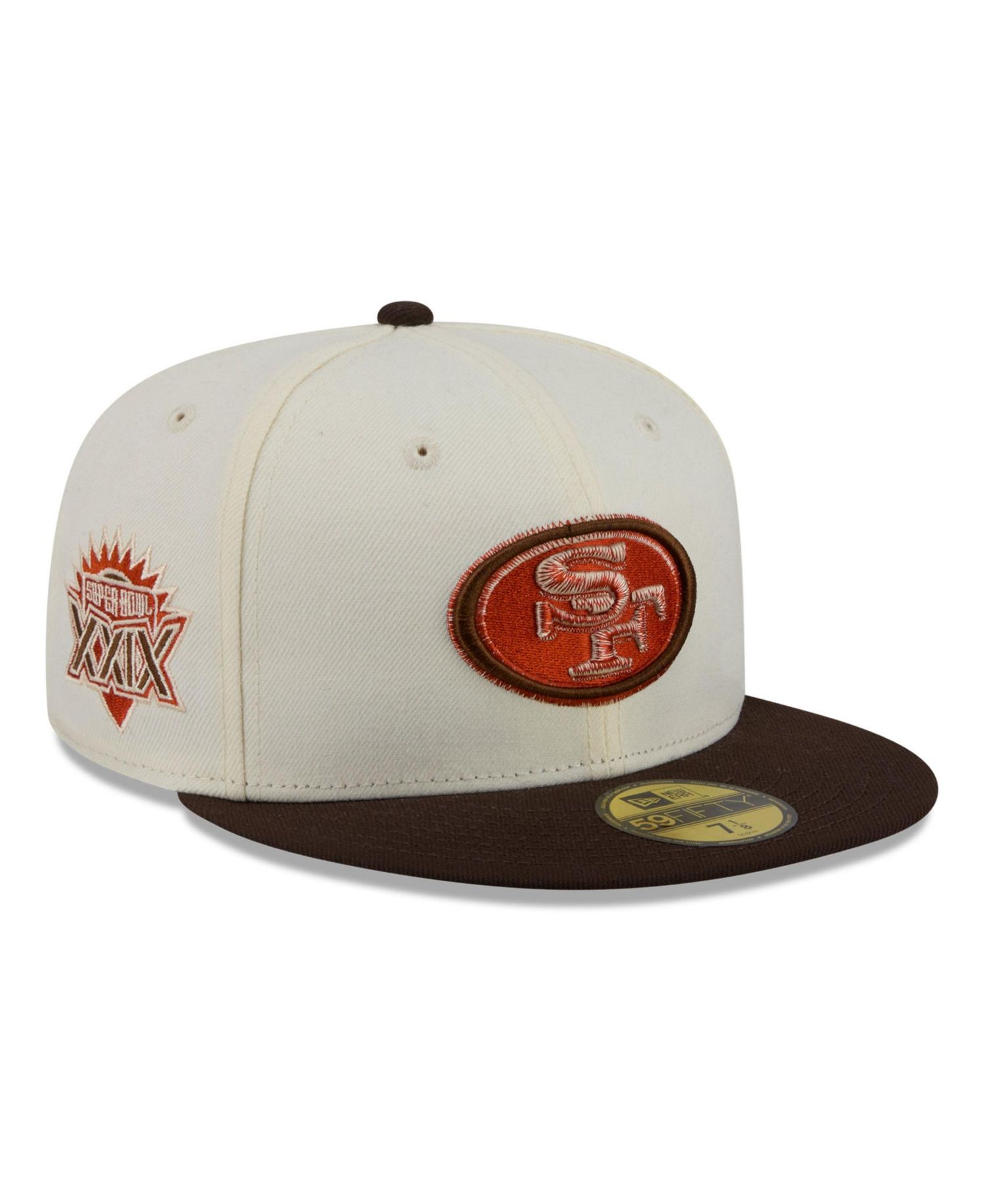 Men's Cream/Brown San Francisco 49ers Pumpkin Spice 59FIFTY Fitted Hat