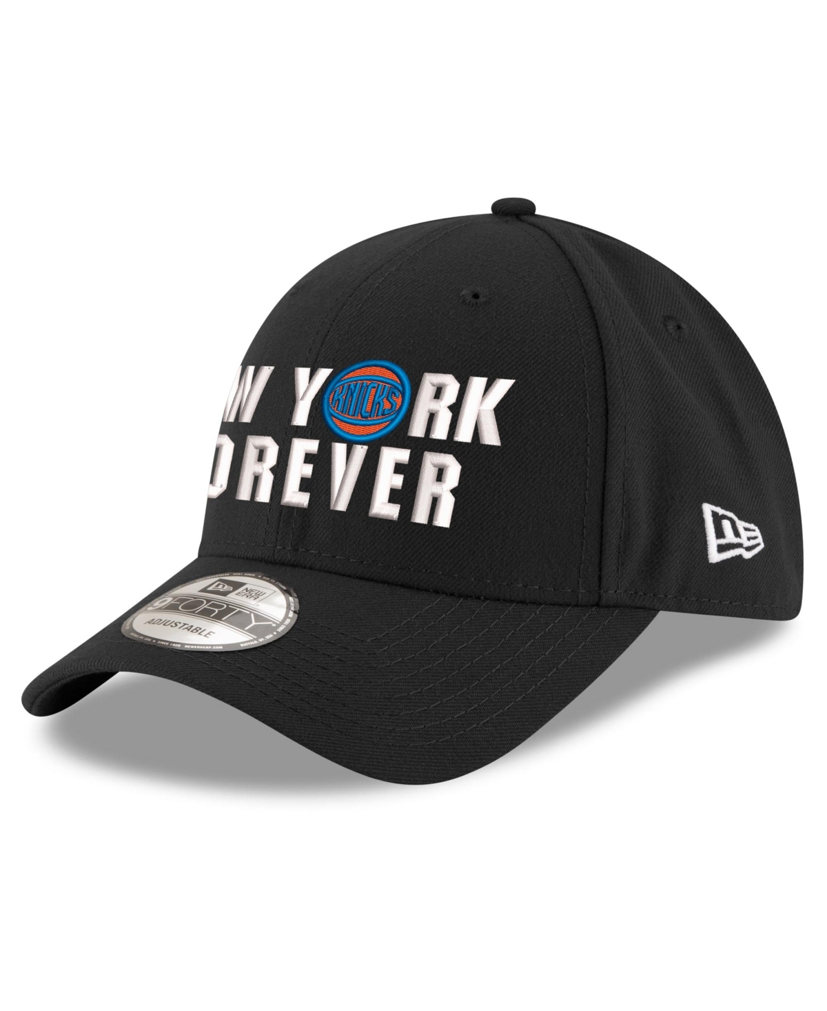 New Era Kids' Big Boys' And Girls' Black New York Knicks New York Forever Adjustable Hat