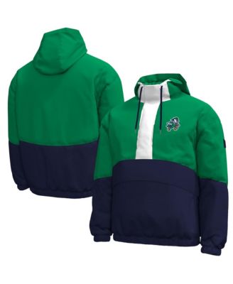 Men's #1 Kelly Green Notre Dame Fighting Irish Irish Wear Green Expanse Half-Zip Jacket