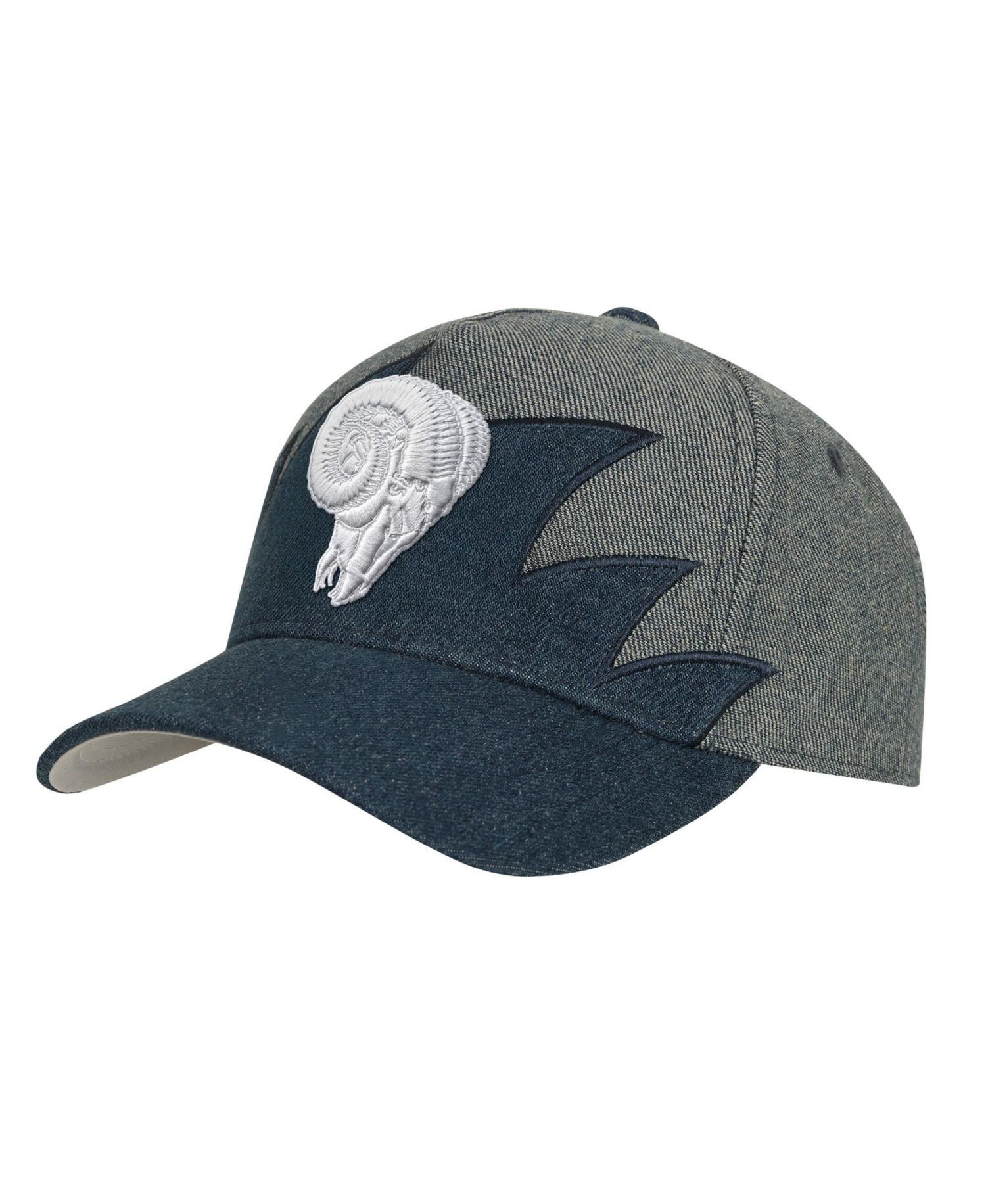 Big Boys and Girls Denim Los Angeles Rams Sharktooth Pro Pinch Adjustable Hat