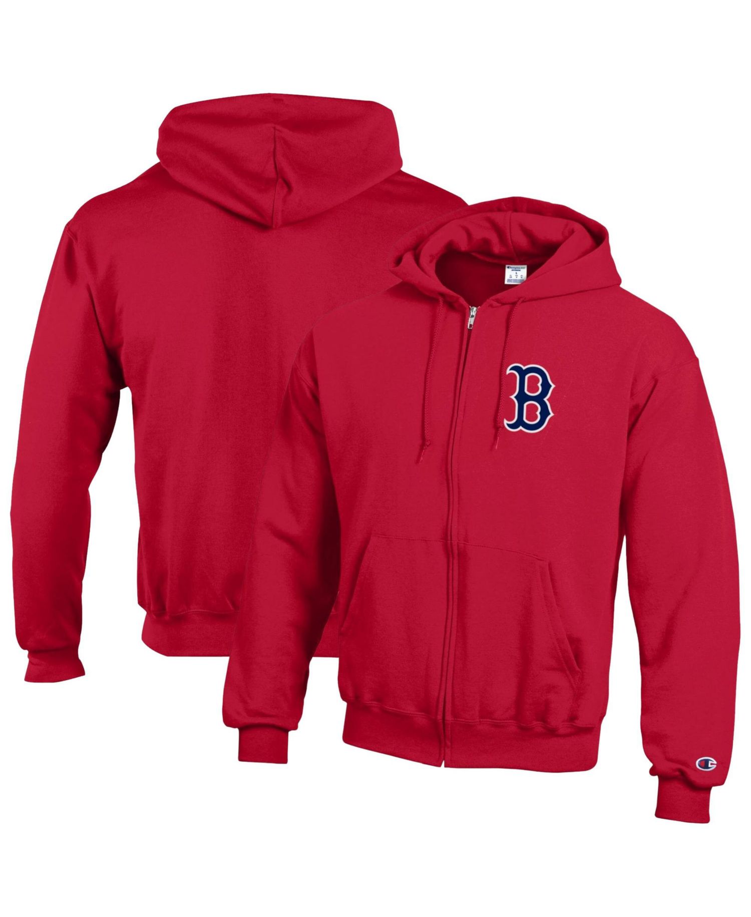 Men's Red Boston Red Sox Powerblend Full-Zip Hoodie