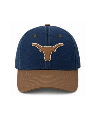 Men's and Women's x Wrangler Blue/Brown Texas Longhorns Denim Adjustable Hat