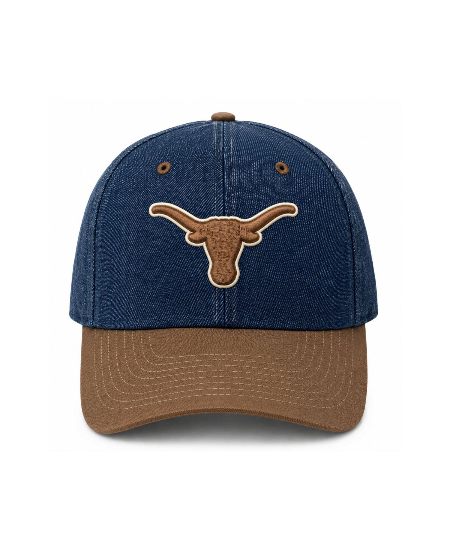 Men's and Women's x Wrangler Blue/Brown Texas Longhorns Denim Adjustable Hat